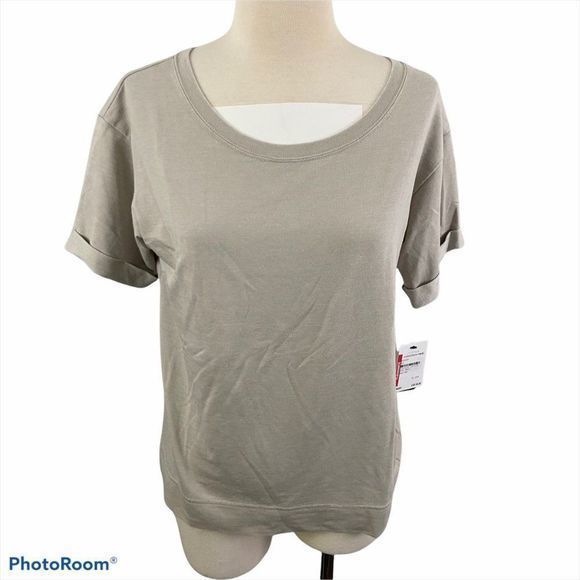 NWT‎ JOE'S JEANS Grey Scoop Neck Tee (S) - Picture 8 of 8